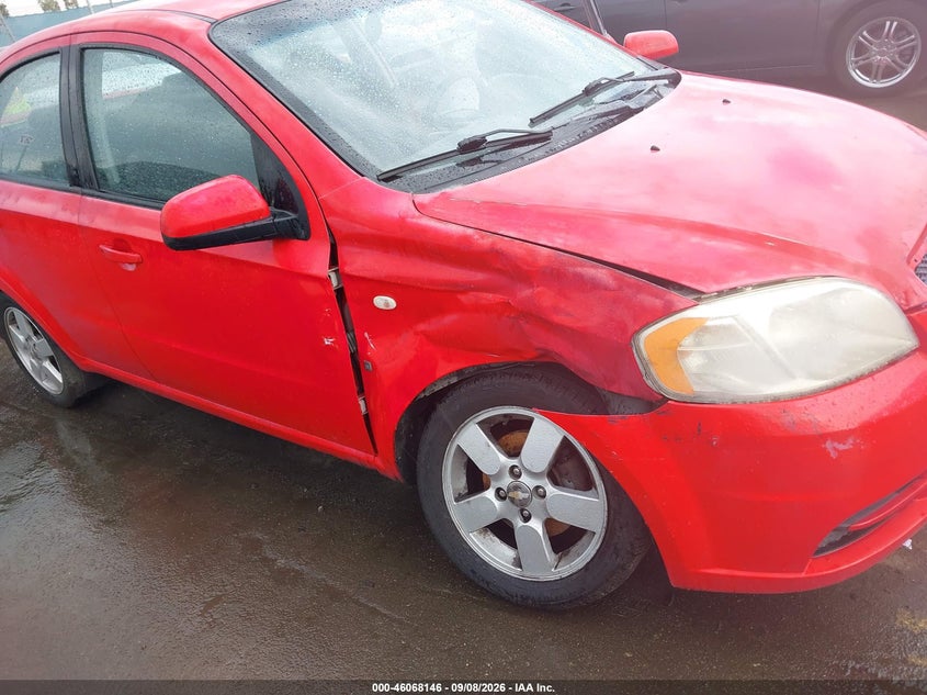 CHEVROLET AVEO 2008 VIN KL1TD56688B064093