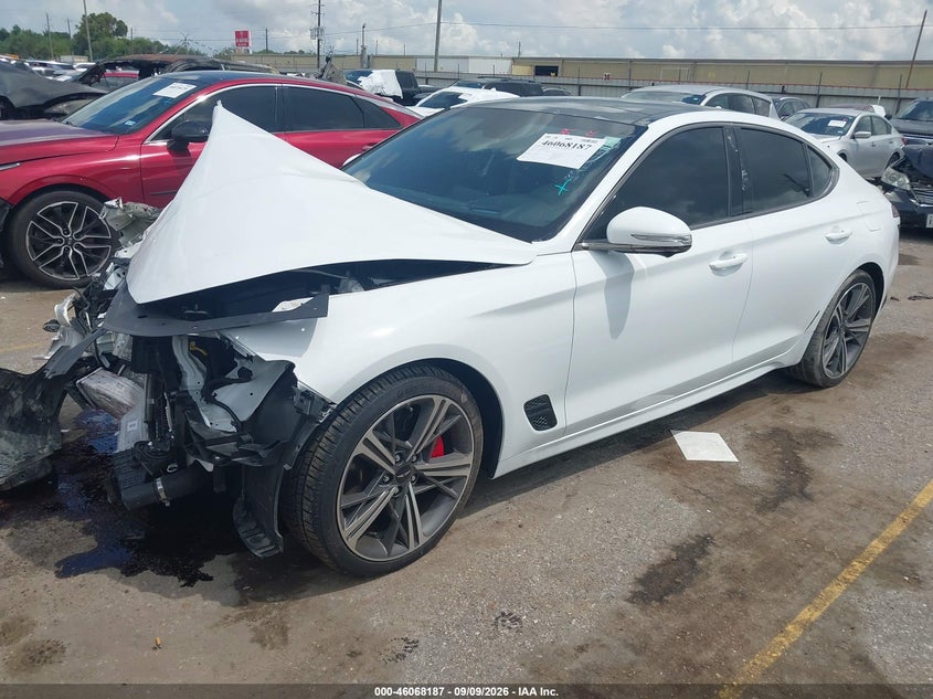Vin: kmtg54se9ru137249, lot: 46567714, genesis g70 3.3t rwd sport advanced 20242