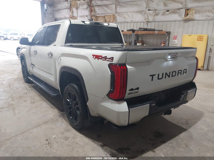 Vin: 5tfja5dbxpx084839, lot: 46567727, toyota tundra crewmax limited 20233