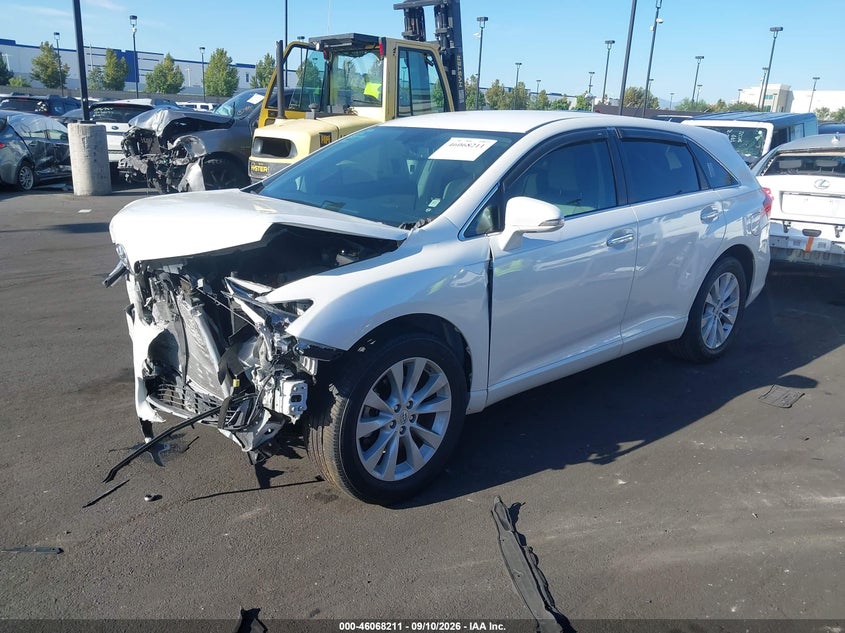 Vin: 4t3za3bb2fu095167, lot: 46567739, toyota venza xle 20152