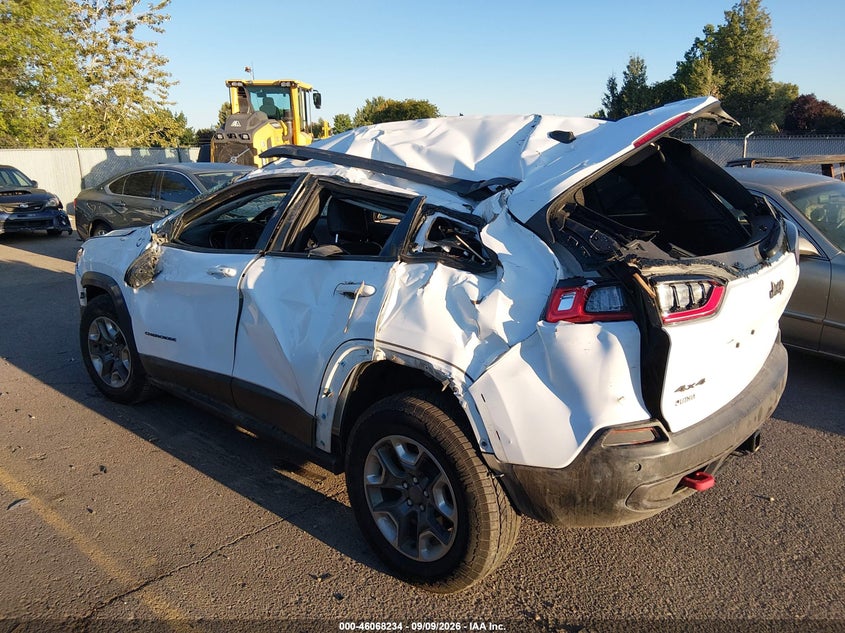 Vin: 1c4pjmbxxkd228516, lot: 46567761, jeep cherokee trailhawk 4x4 20193