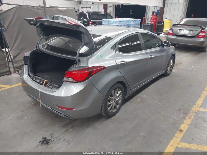 Vin: kmhdh4ae4fu226597, lot: 46567762, hyundai elantra se 20154