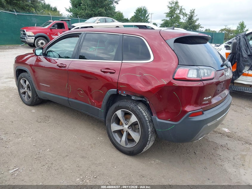 Vin: 1c4pjmdn2kd134139, lot: 46567764, jeep cherokee limited 4x4 20193