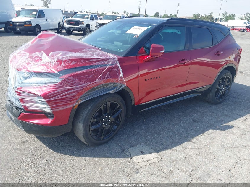 Vin: 3gnkbkrs1ps219756, lot: 46567770, chevrolet blazer awd rs 20232