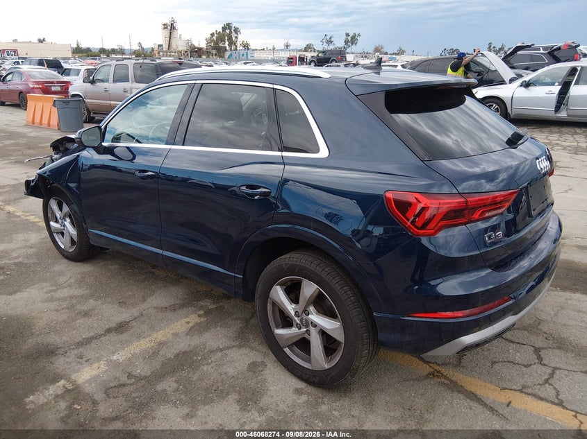 Vin: wa1bedf34l1037063, lot: 46567801, audi q3 premium plus 45 tfsi quattro tiptronic 20203