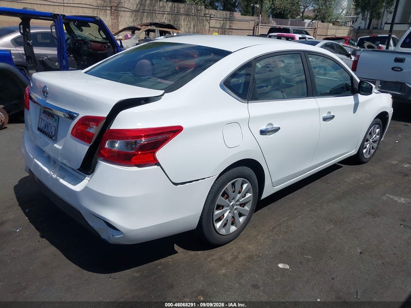 Vin: 3n1ab7ap7gy223688, lot: 46567818, nissan sentra s 20164