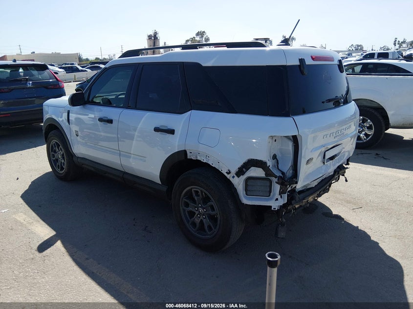 Vin: 3fmcr9b62rrf45814, lot: 46567939, ford bronco sport big bend 20243