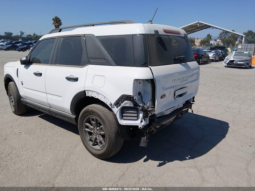 Vin: 3fmcr9b62rrf45814, lot: 46567939, ford bronco sport big bend 20243