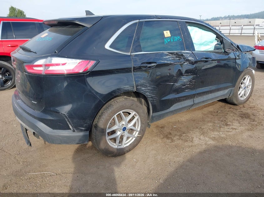 Vin: 2fmpk4j9xmba39787, lot: 46567961, ford edge sel 20214