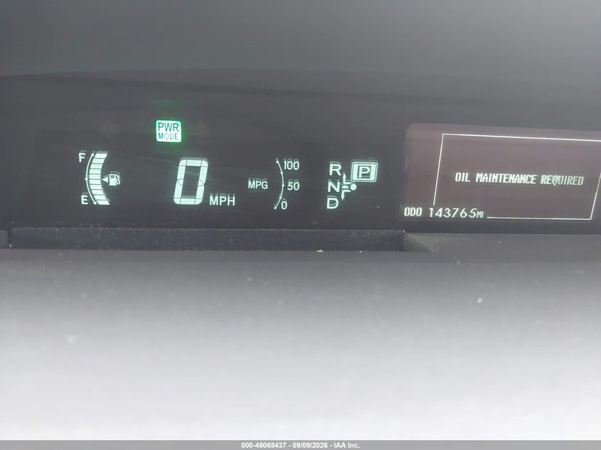 TOYOTA PRIUS 2010 VIN JTDKN3DU8A0209819