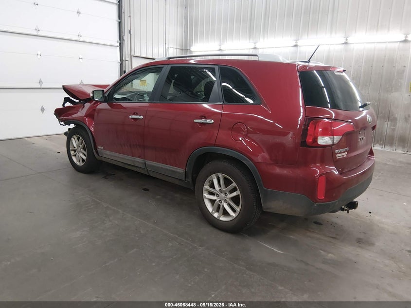 Vin: 5xyktda73eg482239, lot: 46567976, kia sorento lx v6 20143