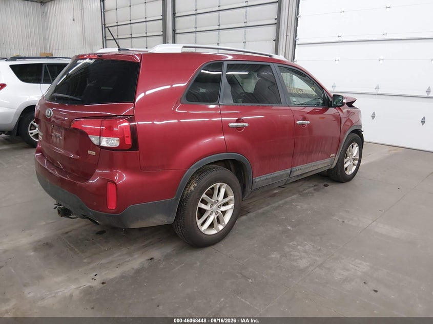 Vin: 5xyktda73eg482239, lot: 46567976, kia sorento lx v6 20144