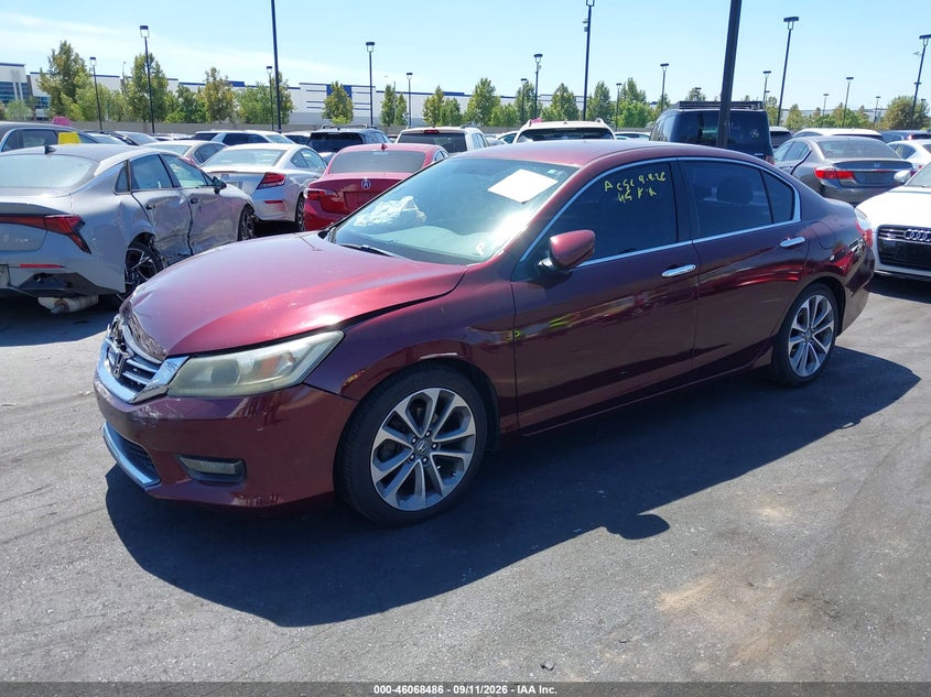 Vin: 1hgcr2f56ea179276, lot: 46568013, honda accord sport 20142