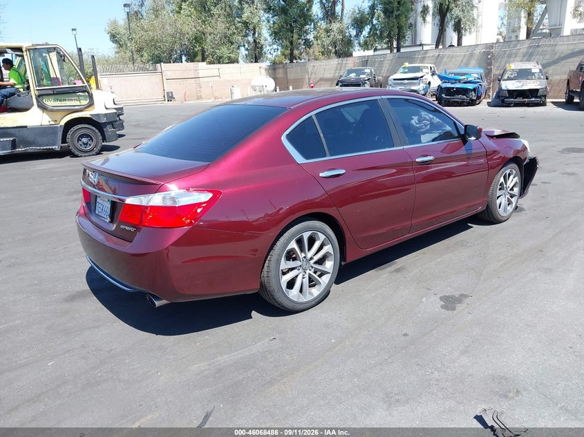 Vin: 1hgcr2f56ea179276, lot: 46568013, honda accord sport 20144
