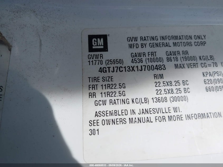 2001 ISUZU FTR auction photo 8