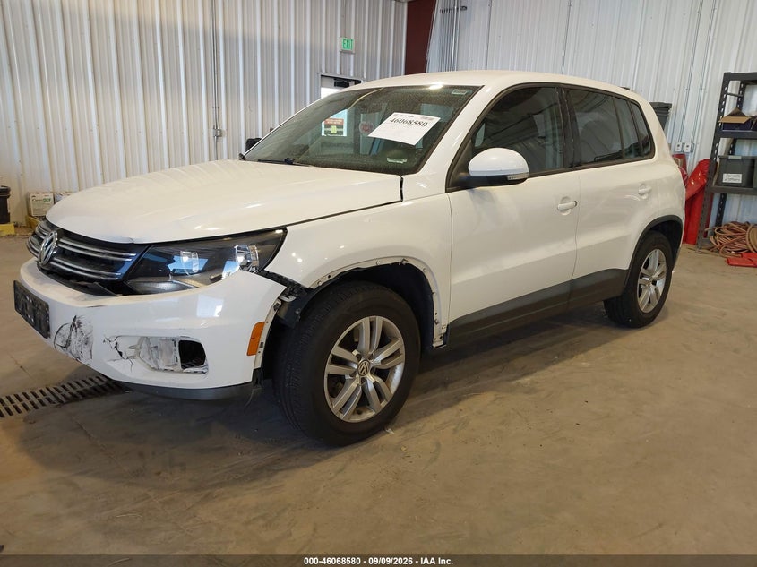 Vin: wvgbv3ax0dw090871, lot: 46568107, volkswagen tiguan s 20132
