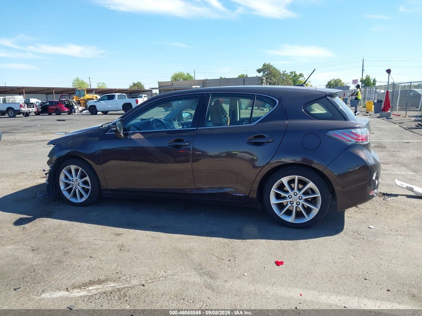 LEXUS CT 200H 2012 VIN JTHKD5BHXC2110607
