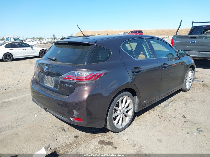 Vin: jthkd5bhxc2110607, lot: 46568113, lexus ct 200h premium 20124