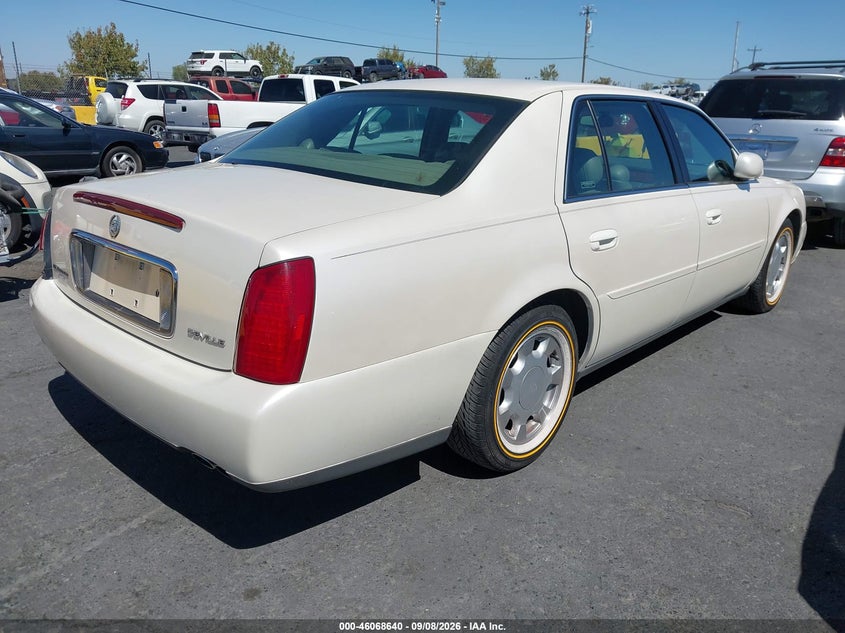 CADILLAC DEVILLE 2000 VIN 1G6KD54Y8YU236977
