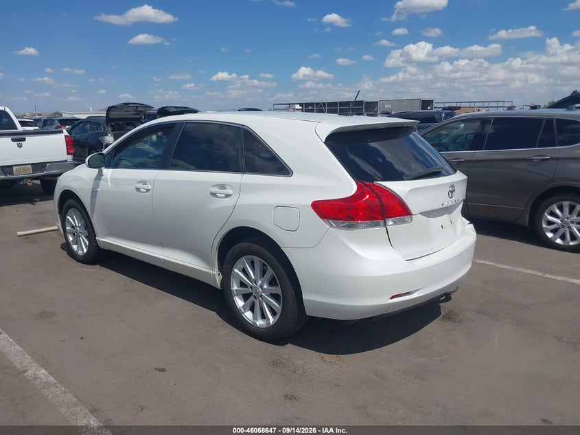 Vin: 4t3za3bb2bu046884, lot: 46568174, toyota venza 20113