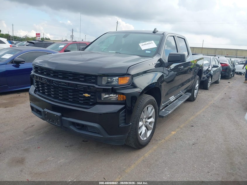 Vin: 3gcpwbekxmg313643, lot: 46568189, chevrolet silverado 1500 2wd  short bed custom 20212