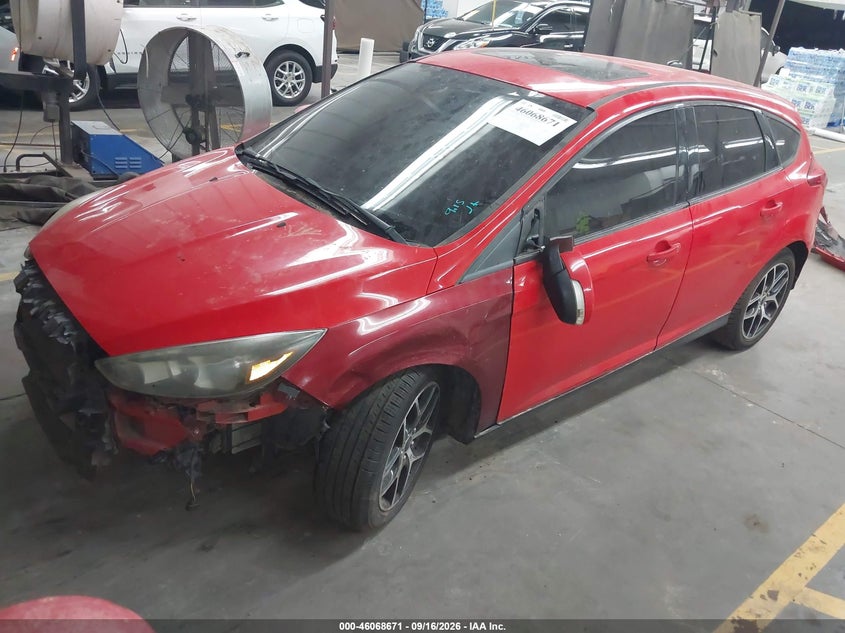 Vin: 1fadp3m21hl295295, lot: 46568198, ford focus sel 20172