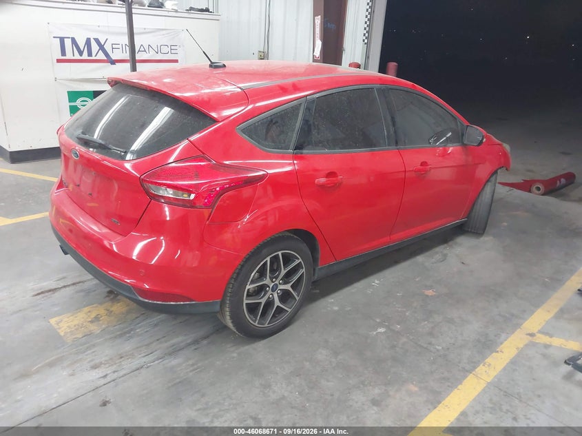 Vin: 1fadp3m21hl295295, lot: 46568198, ford focus sel 20174