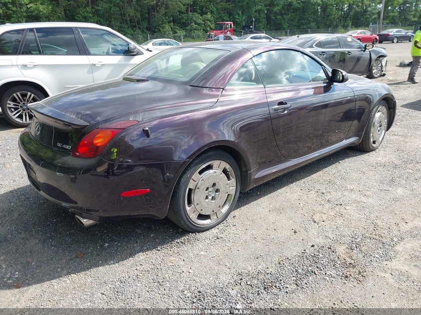 2002 LEXUS SC 430 auction photo 4