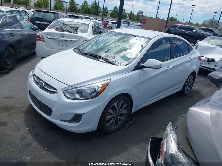 Vin: kmhct4ae5hu250145, lot: 46568357, hyundai accent value edition 20172