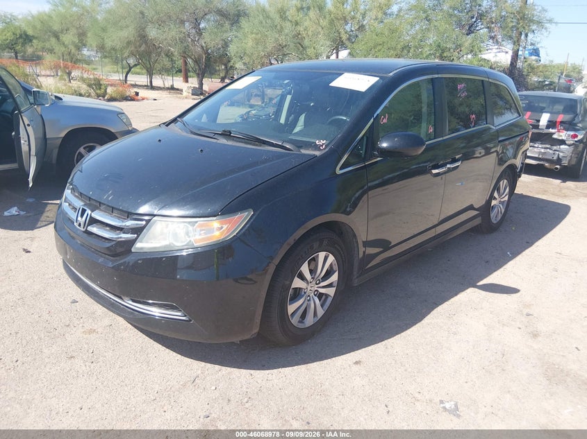 2016 Honda Odyssey Ex, Rear, IAAI, VIN 5FNRL5H48GB031110 — photo 2