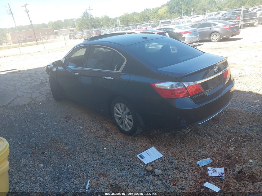 Vin: 1hgcr3f89fa027106, lot: 46568543, honda accord ex-l v-6 20153