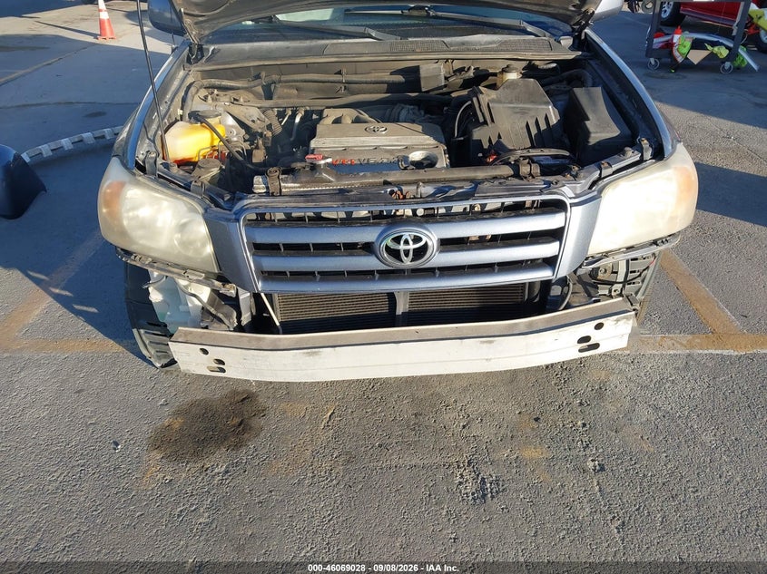 2005 TOYOTA HIGHLANDER SPORT UTILITY VEHICLE 3.3L V-6 DOHC, VVT, REGULAR , 230HP