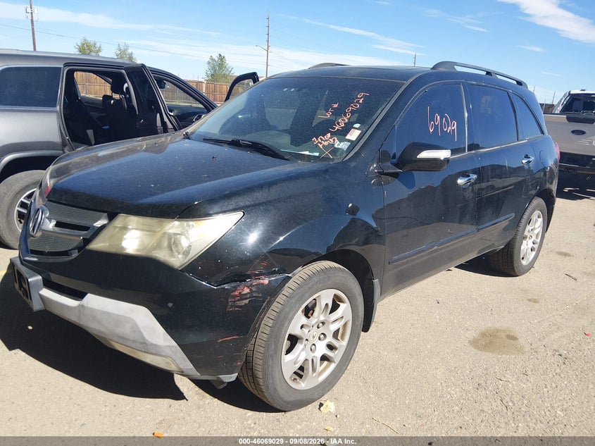 2008 Acura MDX, Звичайний знос, IAAI, VIN 2HNYD28448H549132 — фото 2
