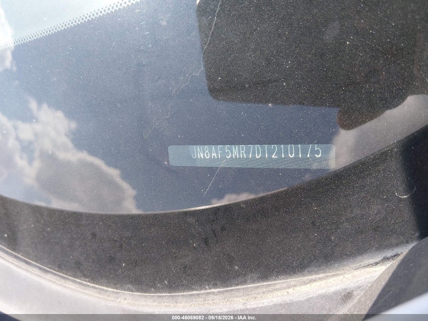 NISSAN JUKE 2013 VIN JN8AF5MR7DT210175