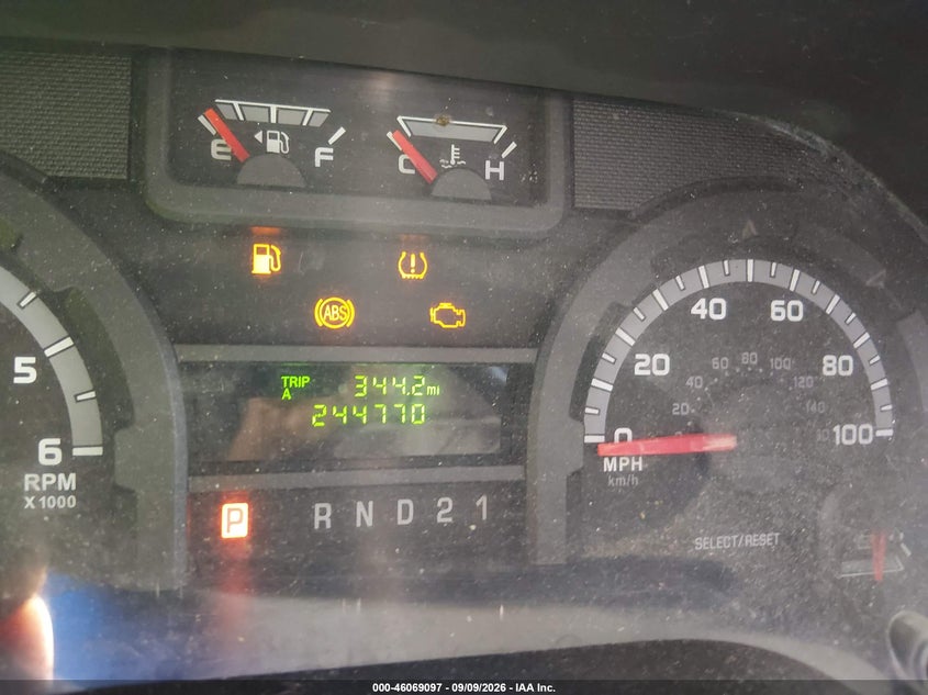 FORD E-250 2009 VIN 1FTNE24W49DA39598