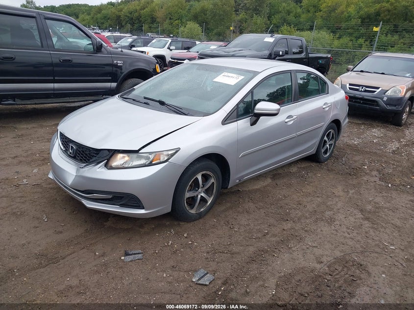 Vin: 19xfb2f76fe015204, lot: 46568707, honda civic se 20152