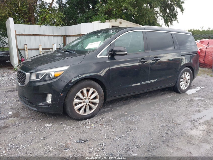 Vin: kndmc5c12f6051788, lot: 46568766, kia sedona ex 20152