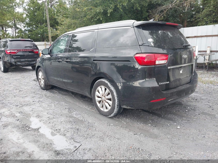 Vin: kndmc5c12f6051788, lot: 46568766, kia sedona ex 20153