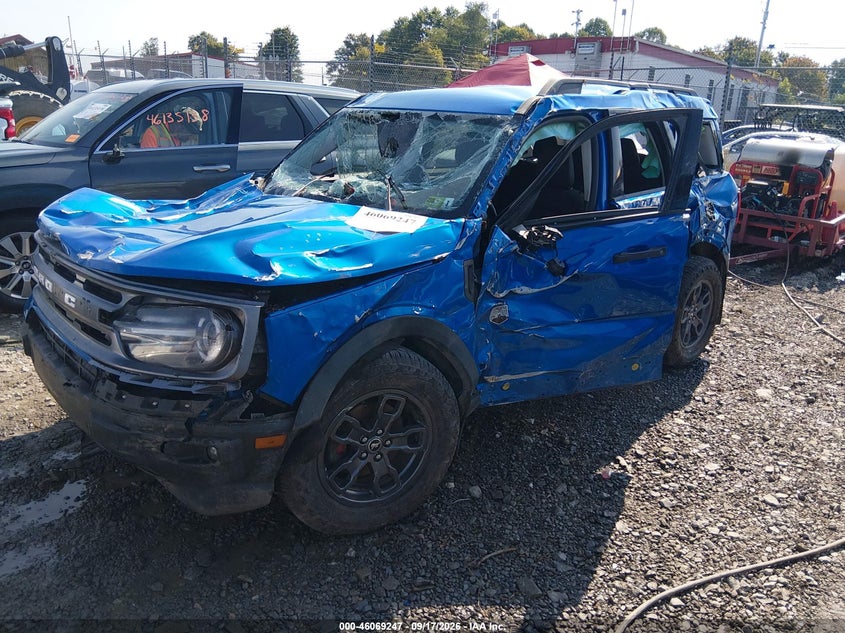 Vin: 3fmcr9b64nre08531, lot: 46568782, ford bronco sport big bend 20222