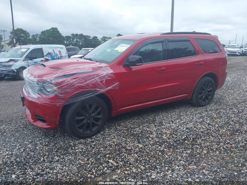 Vin: 1c4rdjdg9jc486090, lot: 46568850, dodge durango gt awd 20182