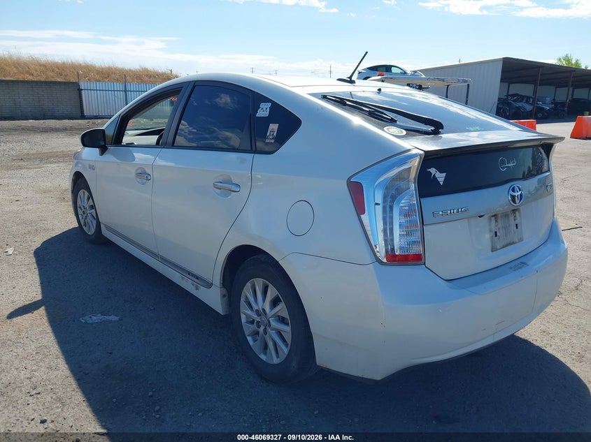 Vin: jtdkn3dp6e3060650, lot: 46568862, toyota prius plug-in 20143