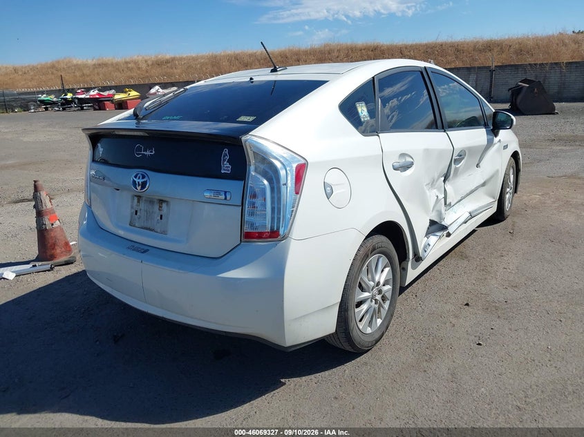 Vin: jtdkn3dp6e3060650, lot: 46568862, toyota prius plug-in 20144