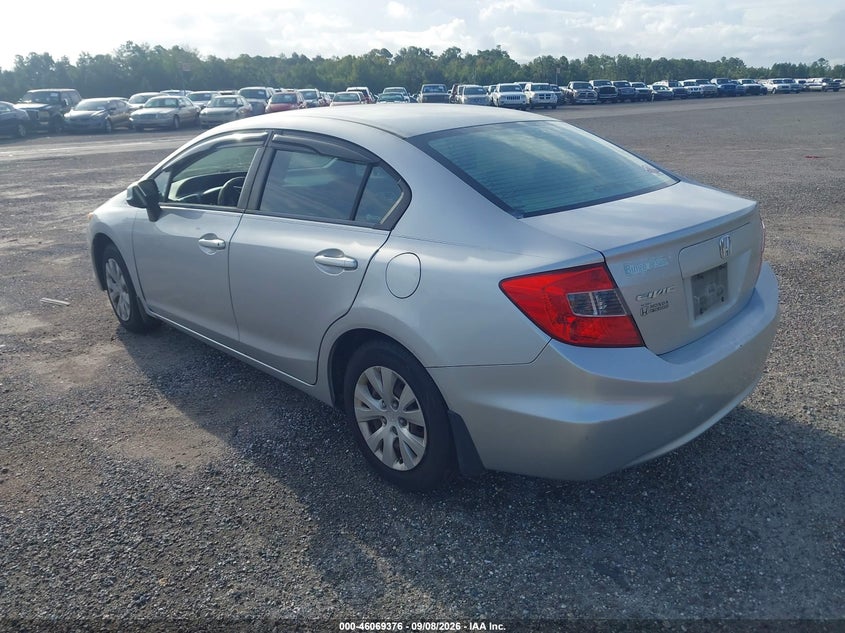 Vin: 19xfb2f5xce088134, lot: 46568911, honda civic lx 20123