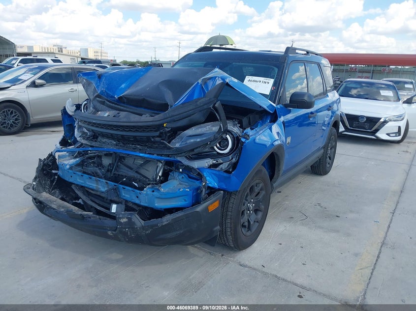 Vin: 3fmcr9bn9srf65684, lot: 46568924, ford bronco sport big bend 20252