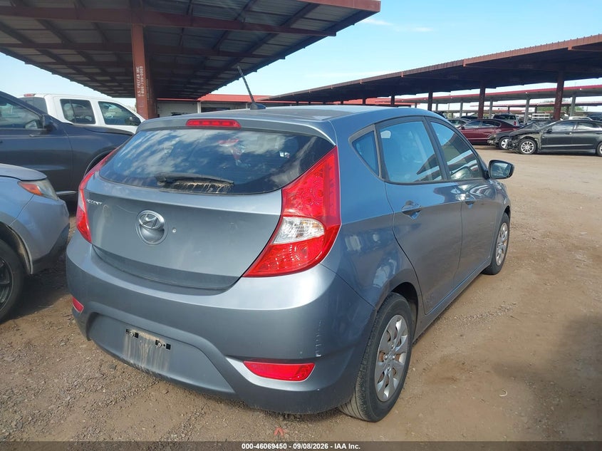 Vin: kmhct5ae2hu363086, lot: 46568985, hyundai accent se 20174