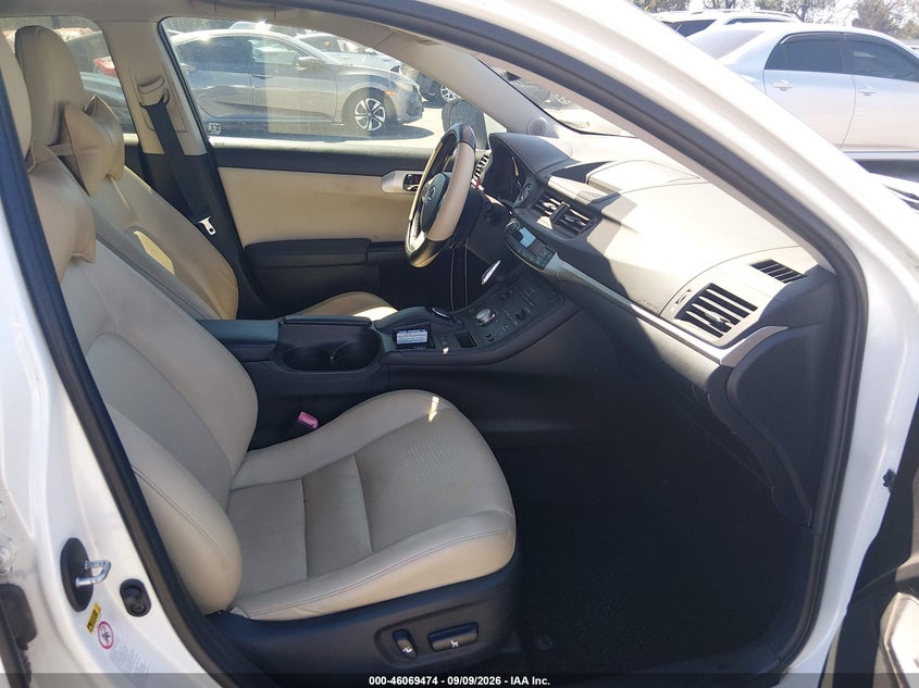 LEXUS CT 200H 2013 VIN JTHKD5BH7D2164478