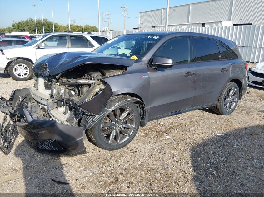 Vin: 5j8yd4h04kl000055, lot: 46569060, acura mdx tech   a-spec pkgs 20192