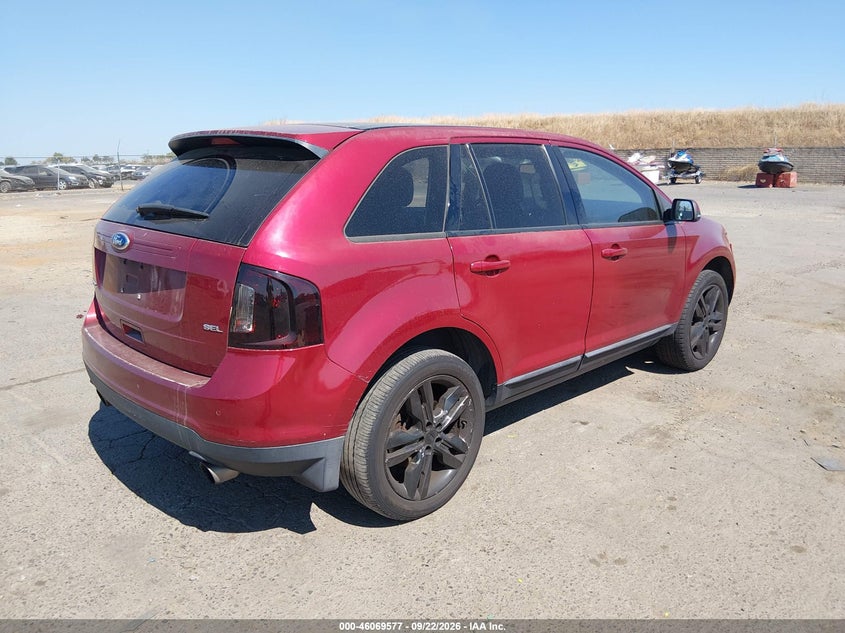 Vin: 2fmdk3jc6dbc57847, lot: 46569112, ford edge sel 20134