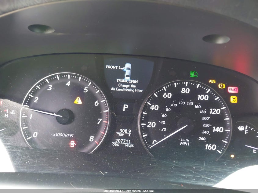 LEXUS LS 460 2010 VIN JTHGL5EF7A5041230