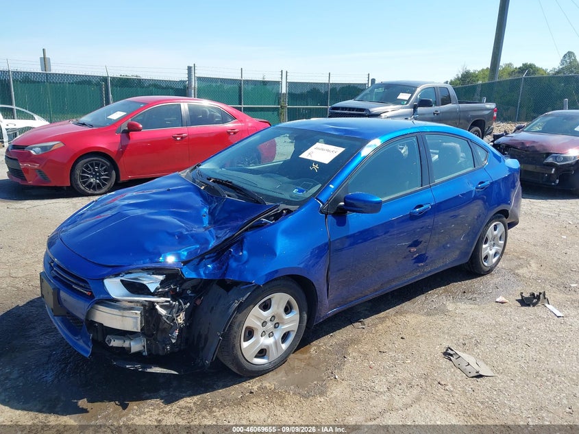 Vin: 1c3cdfaa4ed700359, lot: 46569190, dodge dart se 20142